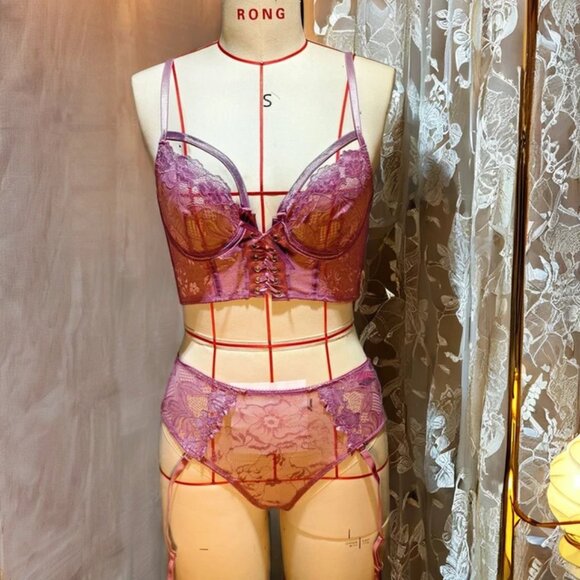 2PC PLUS SIZE LINGER SET - Picture 2 of 3